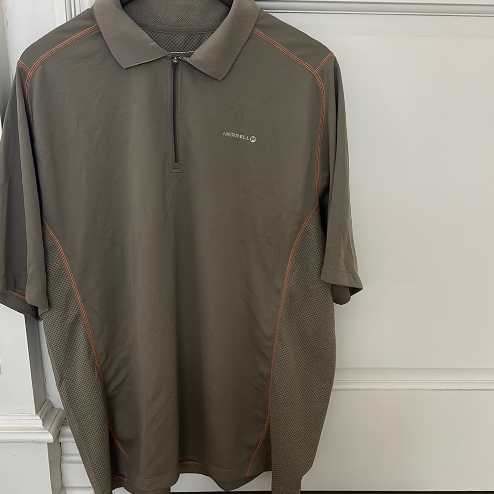 Merrell Men's Olive Polo Shirt
